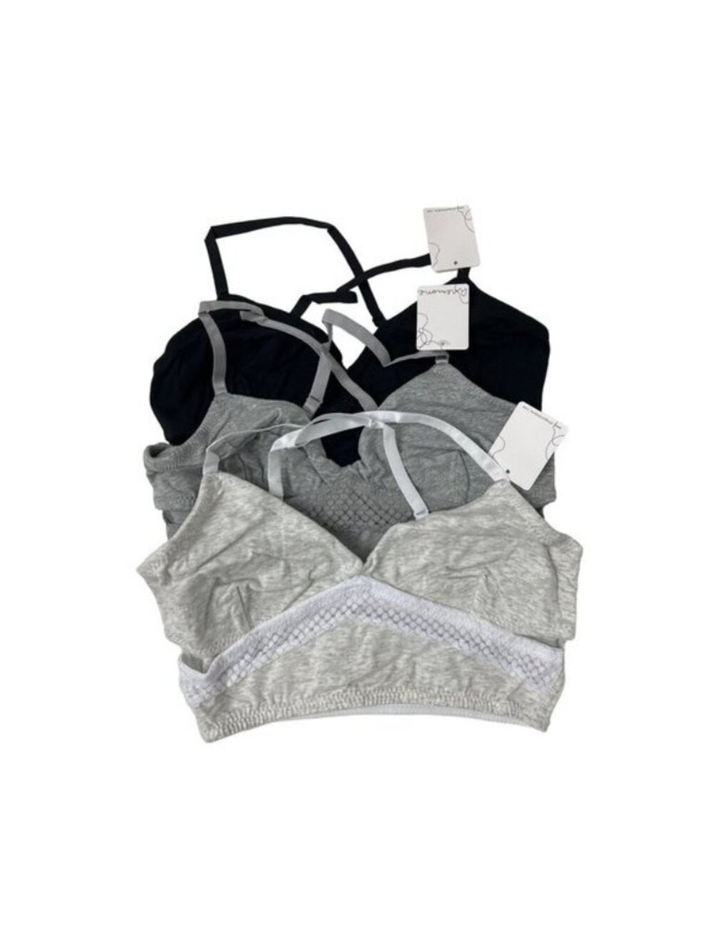 Anemone Bundle Of Three Longline Bralettes